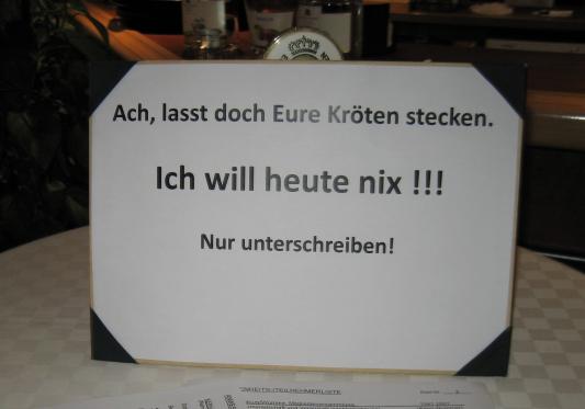 Er muss keine Knete einziehen!!!!