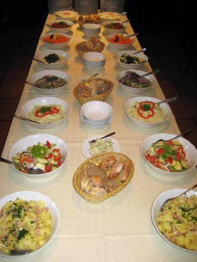 das Salatbuffet